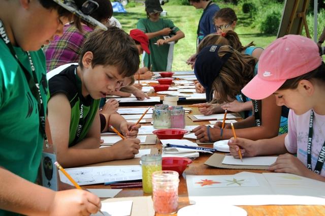 Children doing craft