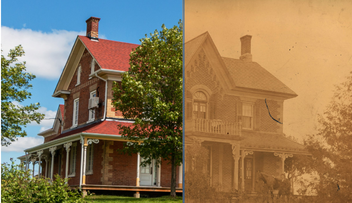 Sproule House then and now