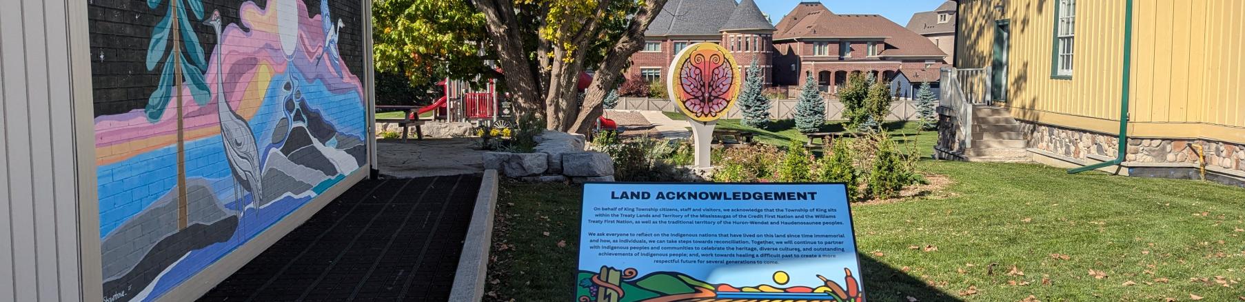 Public art mural at KHCC