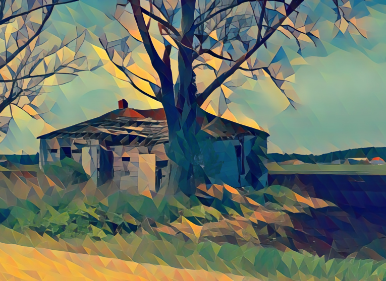 Image of building in field